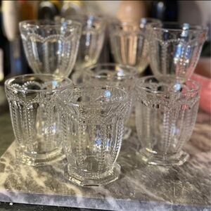 Beautiful set of 8 beaded glasses from Z Gallerie